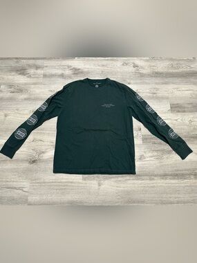 American Eagle AE-USA Graphic Long Sleeve Tee Shirt Men’s Medium Green